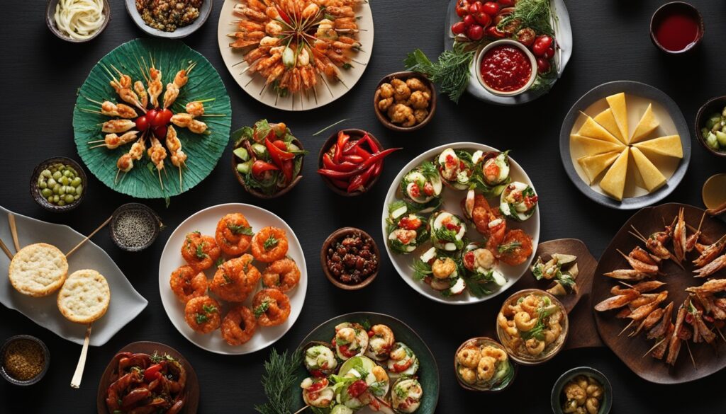 impressive appetizers with international flair